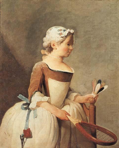 Young Girl with a Shuttlecock, jean-Baptiste-Simeon Chardin